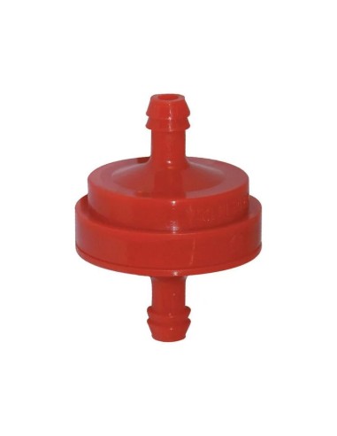 Filtre à essence rouge diamètre tube 6 mm d'origine référence 298090S pour moteur Briggs et Stratton