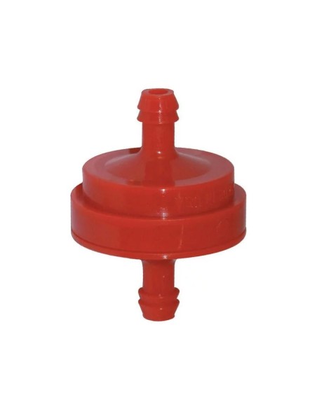 Filtre à essence rouge diamètre tube 6 mm d'origine référence 298090S pour moteur Briggs et Stratton