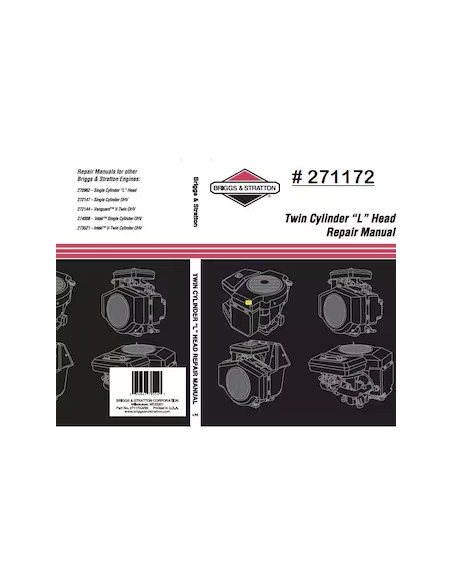 Manuel atelier téléchargeable pour moteur bicylindre type L pour moteur Briggs et Stratton