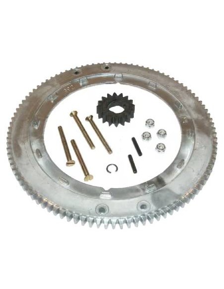 Kit couronne aluminium (pignon inclus) origine d'origine référence 696537 pour moteur Briggs et Stratton