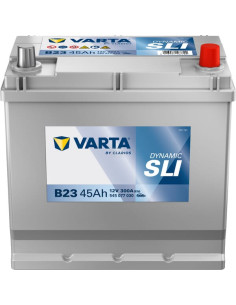 Batterie 12V - 45Ah borne + à droite pour voiture VARTA B23 dynamic SLI 2