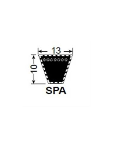 Courroie trapézoïdale étroite type SPA 1000