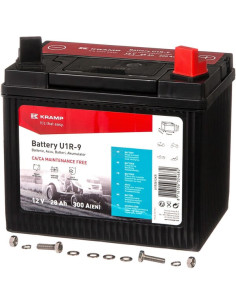 Batterie 12V - 24Ah 12n24 3A + droite pour tracteur-tondeuse