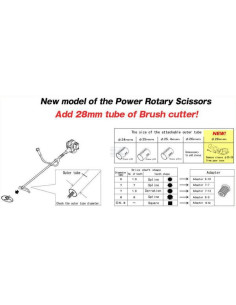 Réciprocateur universel Power Rotary Scissors pour débroussailleuse à dos 2