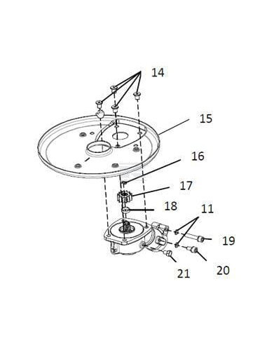 Réciprocateur universel Power Rotary Scissors pour débroussailleuse à dos