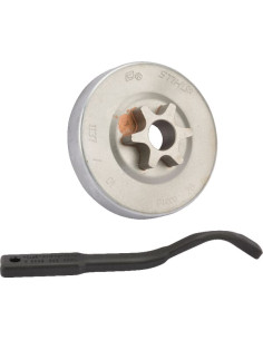 Pignon chaine 3/8p 6d ex1137-640-2001/ référence 11376402005 d'origine Stihl / Viking