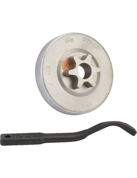 Pignon chaine 3/8p 6d ex1137-640-2001/ référence 11376402005 d'origine Stihl / Viking