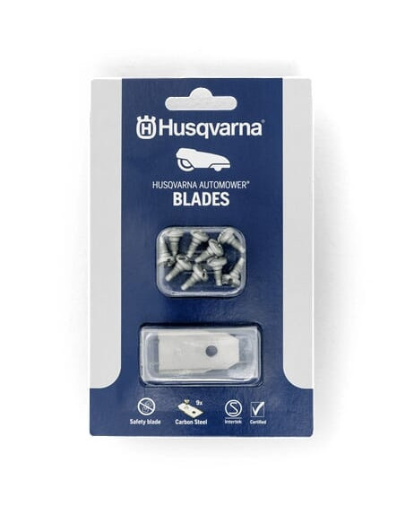 Lames robots blister de 9 lames + vis robot référence 577864603 pièce d'origine Husqvarna