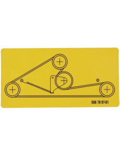 Decal d'origine référence 506 78 97-01 groupe Husqvarna Jonsered Mc Culloch 2
