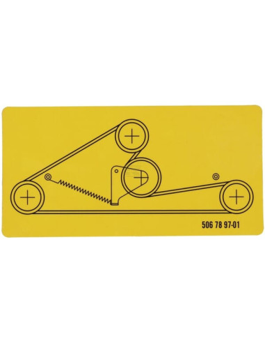Autocollant d’origine Husqvarna - pour PR17, PROFLEX 18, PROFLEX 20 - 506789701