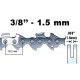 Chaine pas 3/8 - jauge 1.5mm